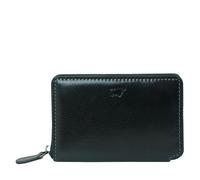 BRAUN BÜFFEL - RFID Reißverschluss Kartenetui Arezzo - 9 Kartenfächer aus echtem Rindleder Schlichtes Design - Edles Schwarz