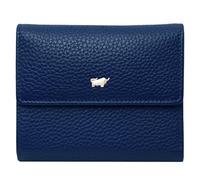 BRAUN BÜFFEL - ASTI Geldbörse aus feingenarbtem Leder gefertigt und mit goldenen Metallakzenten - 8 Kartenfächer 7 Steckfächer 2 Scheinfächer - Edles Blau