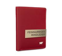 BRAUN BÜFFEL - Ausweishülle Kartenhalter Herren aus echtem Rindleder Golf 2.0 - Cardholder Ausweisetui mit 6 Kunststoffhüllen & 4 Kartenfächer für Ausweis, Führerschein, Visitenkarten etc. - Rot