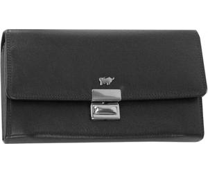 Braun Büffel - Braun Büffel Golf Kellnerbörse klein echt Leder schwarz Schwarz