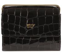 Braun Büffel - Braun Büffel Verona Bügelbörse Glanzkroko echt Kalbleder schwarz Schwarz