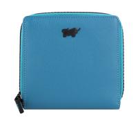 Braun Büffel Capri Geldbörse RFID Schutz Leder 11 cm blau