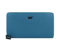 Braun Büffel Capri Geldbörse RFID Schutz Leder 19 cm blau