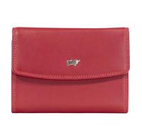 BRAUN BÜFFEL Damen Geldbörse aus echtem Rindsleder Golf mit RFID Schutz - Bügelbörse mit 8 Kartenfächern - Edles Rot