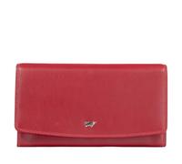 BRAUN BÜFFEL Damen Geldbörse aus echtem Rindsleder Golf mit RFID Schutz - Großzügige Geldbörse mit 9 Kartenfächern - Edles Rot