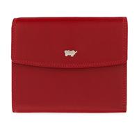 BRAUN BÜFFEL - Geldbörse Damen aus echtem Rindleder Golf 2.0 - Trifold Geldbeutel Portmonee Überschlagverschluss für Frauen mit 8 Kartenfächern - Klassisches Portemonnaie mit Münzfach - Edles Rot