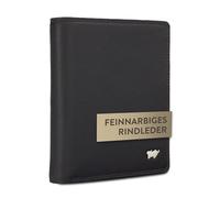 BRAUN BÜFFEL - Geldbörse Herren aus echtem Rindleder Golf 2.0 - Geldbeutel Portmonee Hochformat für Männer mit 14 Kartenfächern - Zeitlos klassisches Portemonnaie mit Münzfach - Edles Schwarz