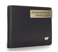 BRAUN BÜFFEL - Geldbörse Herren aus echtem Rindsleder Golf 2.0 - Geldbeutel Portemonnaie geräumig für Männer mit 11 Kartenfächern - Zeitlos klassisches Portmonee mit Münzfach - Edles Schwarz