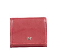 BRAUN BÜFFEL Damen Geldbörse aus echtem Rindsleder Golf mit RFID Schutz - Zetilose Geldbörse mit 2 Kartenfächern - Edles Rot