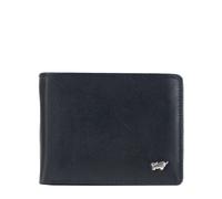 BRAUN BÜFFEL Herren Geldbörse aus echtem Rindsleder Golf mit RFID Schutz - Zetilose Geldbörse mit 8 Kartenfächern + Loop - Edles Schwarz