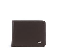 BRAUN BÜFFEL Herren Geldbörse aus echtem Rindsleder Golf mit RFID Schutz - Zetilose Geldbörse mit 8 Kartenfächern + Loop Edles Braun