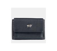 Braun Büffel Herren Geldbörse Golf XS aus echtem Rindsleder, extra klein, mit Druckknopf, Schwarz