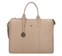 Braun Büffel Hanna Shopper Tasche Leder 39 cm Laptopfach creme (TAS044328) beige