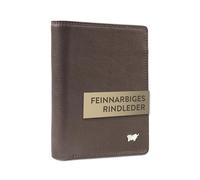 BRAUN BÜFFEL Herren Geldbörse aus echtem Rindsleder Golf mit RFID Schutz - Hochformat Geldbörse mit 7 Kartenfächern + Loop Edles Braun