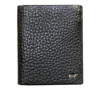 BRAUN BÜFFEL Herren Geldbörse im Hochformat aus echtem Leder YANNIK - Portemonnaie - 8 Kartenfächer - Schwarz