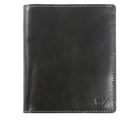 BRAUN BÜFFEL - Herren RFID Geldbörse Hochformat Arezzo - 11 Kartenfächer aus echtem Rindleder Schlichtes Design - Edles Schwarz