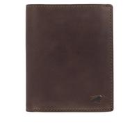 BRAUN BÜFFEL - Herren RFID Geldbörse Hochformat Arezzo - 8 Kartenfächer aus echtem Rindleder Schlichtes Design - Edles braun