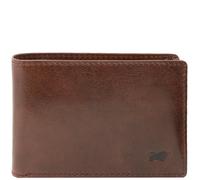 Braun Büffel Geldbörse Arezzo – RFID-Schutz, 4 Kartenfächer, echtes Rindleder – Tabak