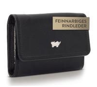 BRAUN BÜFFEL - Schlüsseletui aus echtem Rindsleder Golf 2.0 - Kleine Schlüsseltasche für Herren & Damen mit Reißverschluss, Steckfach & Schlüsselleiste - Schlüsselmäppchen mit Druckknopf - Schwarz