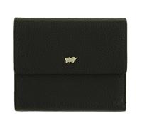 BRAUN BÜFFEL - ASTI Geldbörse aus feingenarbtem Leder gefertigt und mit goldenen Metallakzenten - 8 Kartenfächer 7 Steckfächer 2 Scheinfächer - Edles Schwarz