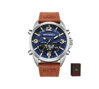 (Braun mit Box)KAT-WATCH Digitale Sportuhren Wasserdichte Uhr für Herren Wecker Leuchtender Chronograph