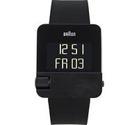 Braun Prestige digital Herren Uhr digital Quarzwerk mit Silikon Armband BN0106BKBKG
