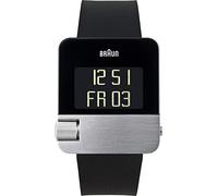 Braun Prestige digital Herren Uhr digital Quarzwerk mit Silikon Armband BN0106SLBKG