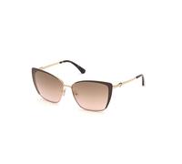Braune Metall Sonnenbrille Einheitsgröße