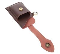Braune Pu Gürteltasche für Herren mit Schnappverschluss, Mehrzweck | Retro Stil, für Laufen und Arbeit, Kleines Etui mit Zwei Handyfächern, Praktische Hüfttasche