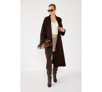 Braune Schicke Lange Strickjacke Einheitsgröße