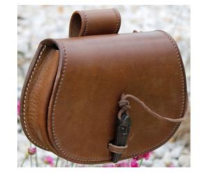 Braune Wikinger Gürteltasche aus Leder
