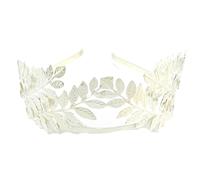 Braut Kopfschmuck Glänzend Hochzeit Haarkamm Blatt Zweig Stirnband Krone for Schmuck für Frauen Mädchen(Silver style F)