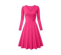 Brautkleid Kleid Damen Abendkleider Elegant für Hochzeit Dirndlbluse Spitze Strickkleid Jerseykleid Langarm Tops Casual T-Shirts,Cardigan Cover Up Bluse Long Trench