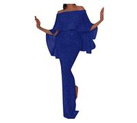 Brautkleid Kleider Damen Sexy V-Ausschnitt Kleid Abendkleid Chiffon Unregelmäßiges Abendkleider Elegant für Hochzeit Swing Vintage Sommerkleid Midikleid Brautjungfernkleider Pailettenkleider