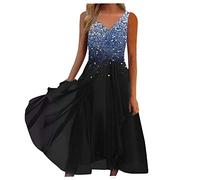 Brautkleid Neckholder Vintage Kleid Festlich Kleid DüNne TräGer Neckholder Kleid A Linie Lange Kleider FüR Dicke Frauen Bohemian Kleider Wickelkleid GroßE GrößEn Rollkragen Kleid Schwarz Eng Midi