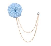 Brautpaar Hochzeit Broschen Stoff Kunst Rose Blume Revers Pin Gut gestaltete Abzeichen Kette Brust Brosche Mode Abzeichen Pins für Herren Anzug Blume Anstecknadel für Anzüge Bräutigam Kragen Pins