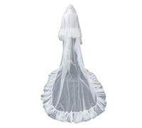 Brautschleier für Junggesellenabschied, Volant, Geschenk für zukünftige Braut, Brautparty, Hochzeit, Junggesellinnenabschied, Schleier für zukünftige Braut, Mantilla