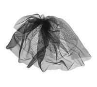 Brautschleier Hochzeitskopfschmuck mit Haarspange Schwarz