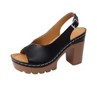 Brautschuhe, Slingback Elegant Slingpumps Damen Ballerinas Mit Absatz Faux Leder Sommer Kitten Heels Sandalen Riemchenpumps Riemchen Bequem Festliche Schuhe Damenschuhe