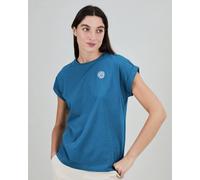 Brava Fabrics Asis Percales Daisy Scoop T-Shirt Blau M