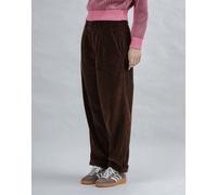 Brava Fabrics Damen Corduroy Pleated Hose (Größe S, braun)