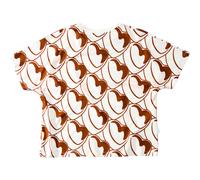 Brava Fabrics Damen Bombon Allover Oversize T-Shirt (Größe M, weiss)