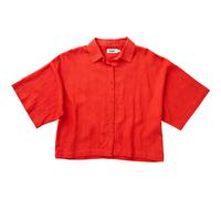 Brava Fabrics Damen Boxy Squared Bluse (Größe M, rot)