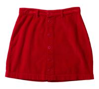 Brava Fabrics Damen Corduroy Mini Rock (Größe S, rot)
