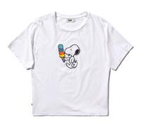 Brava Fabrics Damen Peanuts Icecream Oversize T-Shirt (Größe S, weiss)