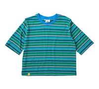 Brava Fabrics Damen Stripes Boxy T-Shirt (Größe L, tuerkis)