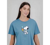 Brava Fabrics Damen Peanuts Icecream T-Shirt (Größe XS, blau)