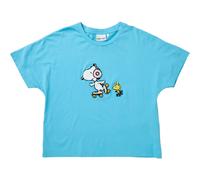 Brava Fabrics Damen Peanuts Roller T-Shirt (Größe L, blau)