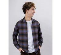 Brava Fabrics Herren Pixel Check Hemd (Größe L, braun)