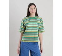 Brava Fabrics Damen Stripes Boxy T-Shirt (Größe S, gruen)